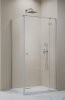 Radaway Essenza Kdj Brushed Nickel kabina 90x80cm prawa szczotkowany nikiel 1385044-91-01R/1384051-01-01